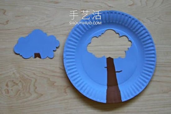 幼兒園用紙盤制作四季大樹的做法教程 -  itrip.net.cn