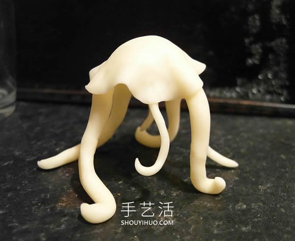 自制逼真的粘土水母的方法圖解教程 -  itrip.net.cn