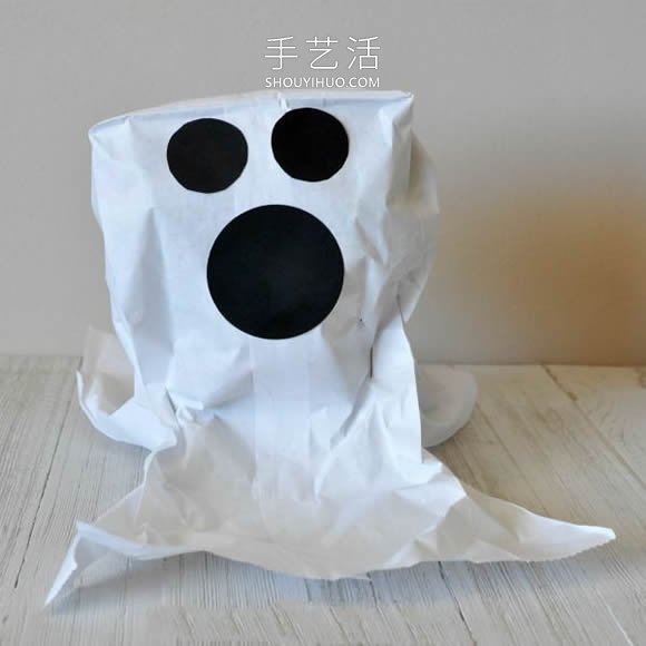 幼兒園手工制作午餐袋幽靈的做法教程 -  itrip.net.cn