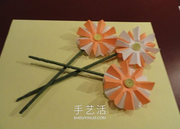 春天手工制作彩紙雛菊的做法教程 -  itrip.net.cn