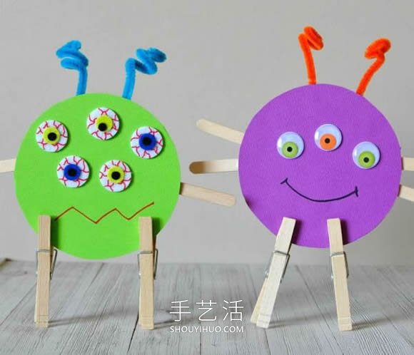 幼兒園手工制作光盤怪物的做法教程 -  itrip.net.cn