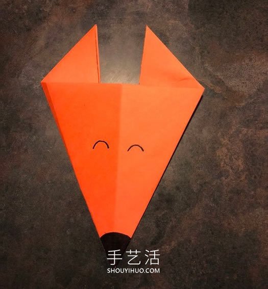 幼兒手工折紙狐貍的最簡單方法圖解 -  itrip.net.cn