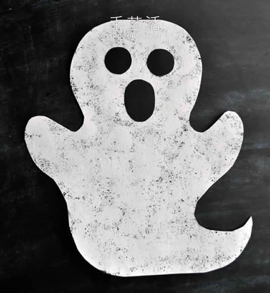 幼兒園手工制作萬圣節(jié)卡紙幽靈的做法教程 -  itrip.net.cn
