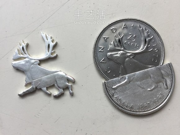 切割硬幣浮雕 多倫多藝術(shù)家的硬幣雕刻藝術(shù) -  itrip.net.cn