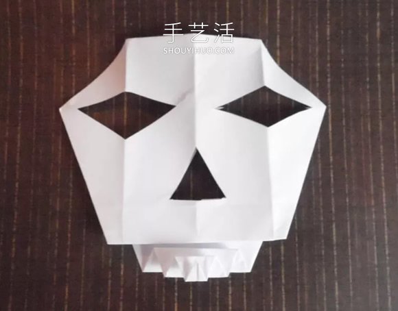 折紙骷髏頭面具的折法圖解教程 -  itrip.net.cn