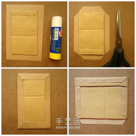紙板廢物利用手工制作漂亮收納盒的做法教程 -  itrip.net.cn