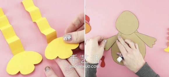 幼兒園手工制作感恩節(jié)火雞的做法教程 -  itrip.net.cn