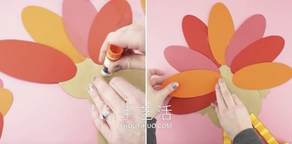 幼兒園手工制作感恩節(jié)火雞的做法教程 -  itrip.net.cn