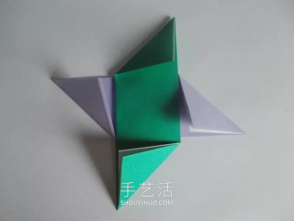 兒童手工折紙手牌玩具的折法圖解教程 -  itrip.net.cn