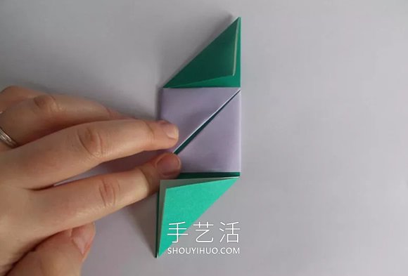 兒童手工折紙手牌玩具的折法圖解教程 -  itrip.net.cn