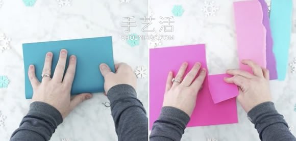 自制冬天北極熊立體卡片的方法圖解教程 -  itrip.net.cn
