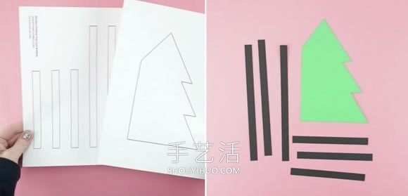 自制窗里的圣誕樹圣誕卡片的方法圖解教程 -  itrip.net.cn