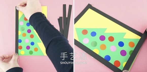 自制窗里的圣誕樹圣誕卡片的方法圖解教程 -  itrip.net.cn