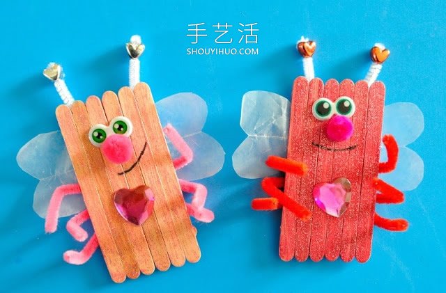 幼兒園手工制作雪糕棍蟲子的做法教程 -  itrip.net.cn