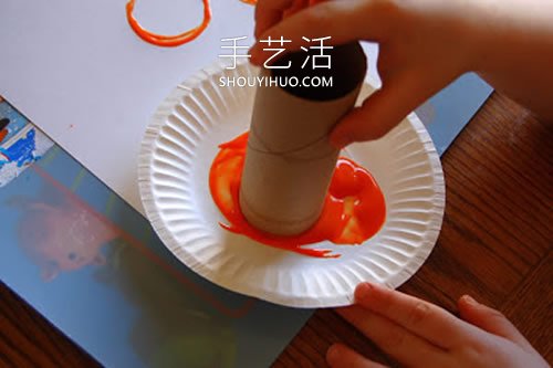 用卷紙筒畫萬圣節(jié)南瓜的簡單方法圖解 -  itrip.net.cn