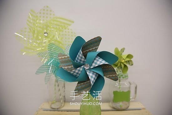 春天風(fēng)車裝飾的手工制作方法圖解教程 -  itrip.net.cn