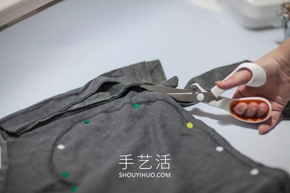 舊運動褲改造制作愛心墊子的方法圖解 -  itrip.net.cn