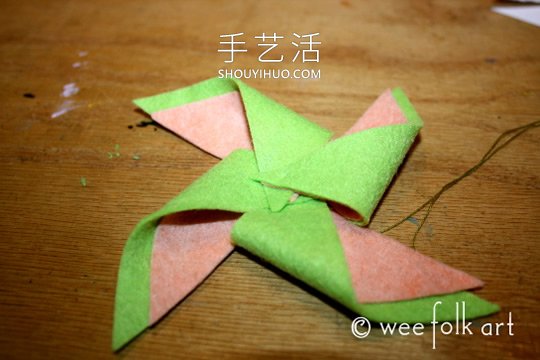 自制氈布風(fēng)車裝飾的方法圖解教程 -  itrip.net.cn