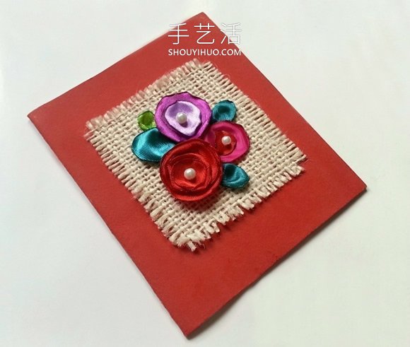 母親節(jié)綢緞花卡片的制作方法圖解教程 -  itrip.net.cn