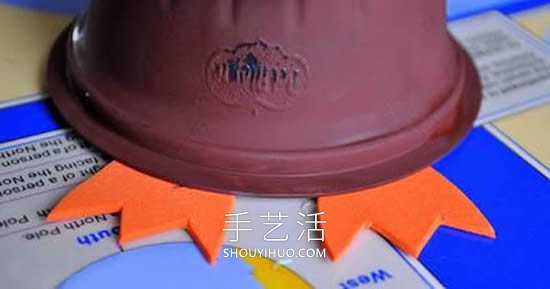 果凍杯廢物利用手工制作火雞的做法教程 -  itrip.net.cn