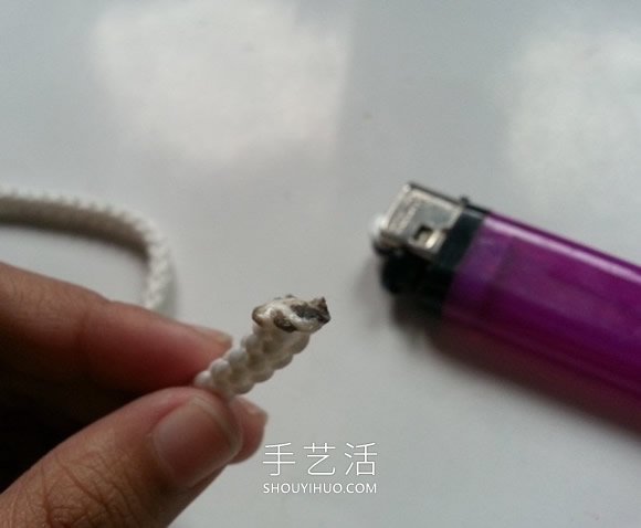尼龍繩手工制作花朵杯墊的做法教程 -  itrip.net.cn