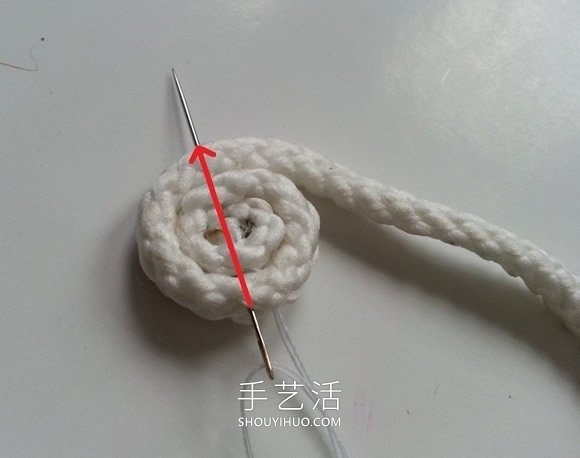 尼龍繩手工制作花朵杯墊的做法教程 -  itrip.net.cn
