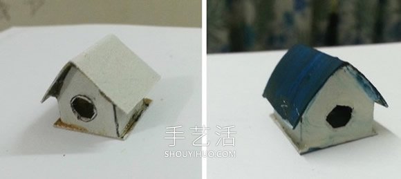 卡紙手工制作迷你鳥(niǎo)屋的做法教程 -  itrip.net.cn