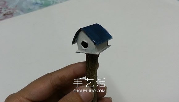 卡紙手工制作迷你鳥(niǎo)屋的做法教程 -  itrip.net.cn