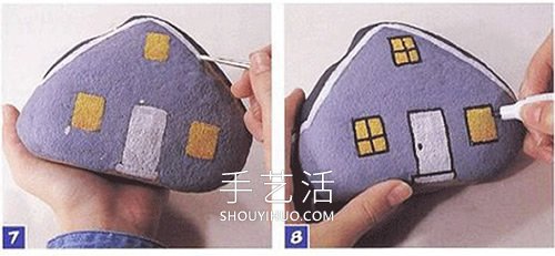 簡單石頭畫小房子的畫法圖解教程 -  itrip.net.cn