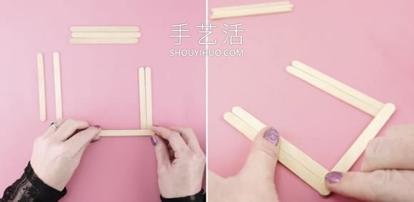 兒童手工制作圣誕節(jié)雪糕棍壁爐的做法教程 -  itrip.net.cn