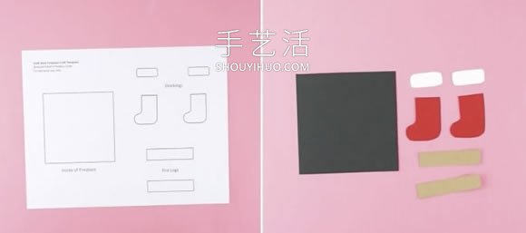 兒童手工制作圣誕節(jié)雪糕棍壁爐的做法教程 -  itrip.net.cn