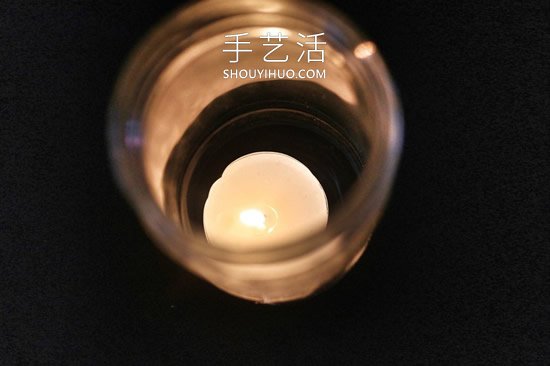 玻璃瓶廢物利用DIY制作蒲公英燭臺的做法教程 -  itrip.net.cn