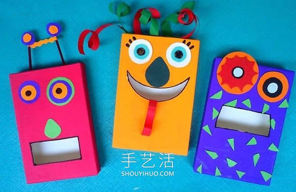 不要紙盒廢物利用手工制作怪物的簡單做法 -  itrip.net.cn