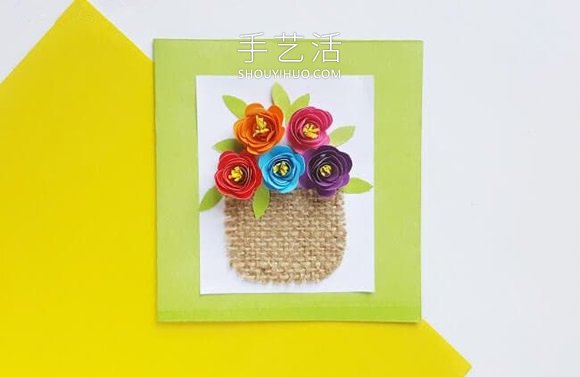 自制母親節(jié)立體紙花卡片的做法教程圖解 -  itrip.net.cn