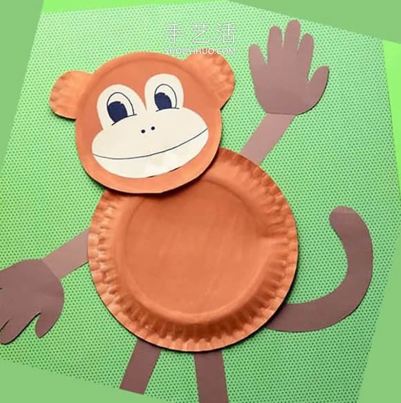 幼兒園手工制作猴子貼畫(huà)的做法教程 -  itrip.net.cn