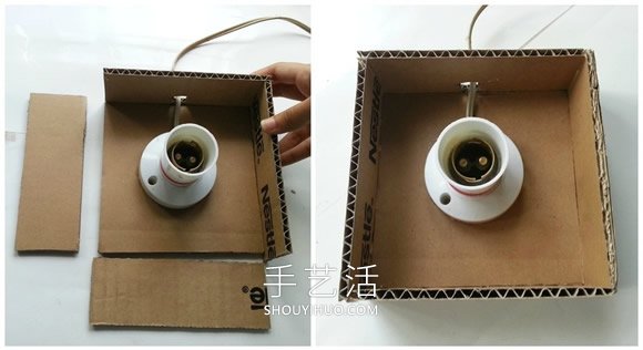 紙板手工制作夢(mèng)幻燈罩燈飾的做法教程 -  itrip.net.cn