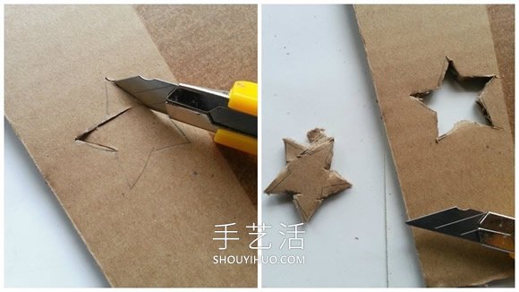紙板手工制作夢(mèng)幻燈罩燈飾的做法教程 -  itrip.net.cn