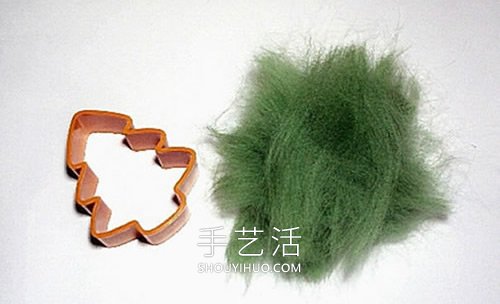 羊毛氈圣誕樹掛飾的制作方法圖解 -  itrip.net.cn