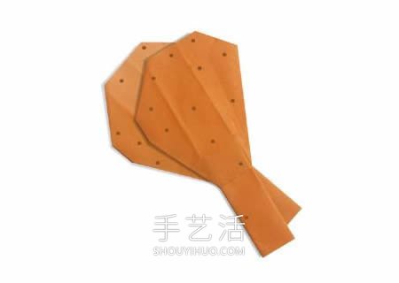 幼兒手工折紙雞腿的簡(jiǎn)單折法圖解 -  itrip.net.cn