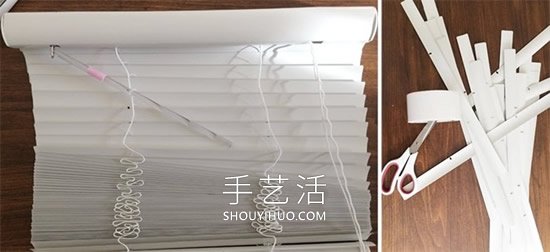 舊的百葉窗廢物利用DIY制作床頭鏡子裝飾 -  itrip.net.cn