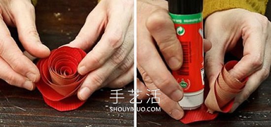 卡紙手工制作紅玫瑰的最簡單做法教程 -  itrip.net.cn