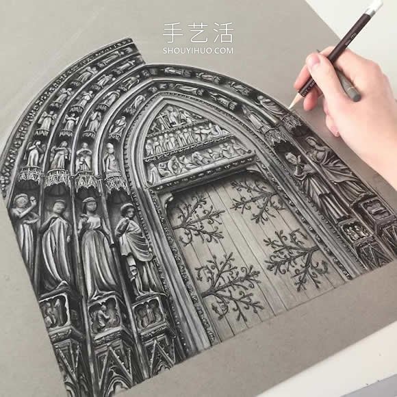 錯綜復(fù)雜的建筑圖紙！捕捉哥特式建筑之美 -  itrip.net.cn