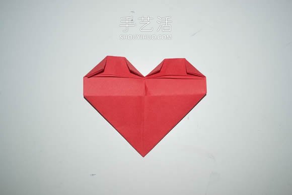 簡單手工折紙心形書簽的折法圖解步驟 -  itrip.net.cn