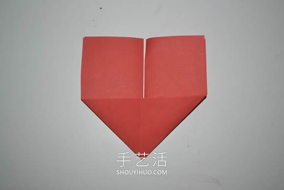 簡單手工折紙心形書簽的折法圖解步驟 -  itrip.net.cn