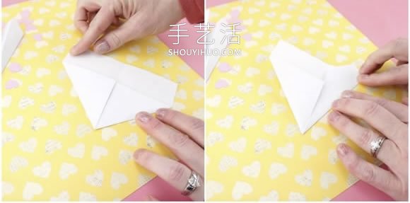 折疊紙飛機(jī)手工制作浪漫情人節(jié)卡片的做法 -  itrip.net.cn