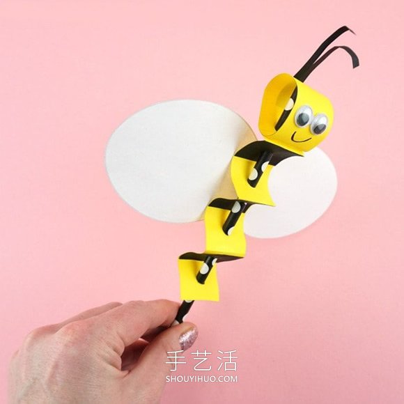 幼兒簡單手工制作春天蜜蜂的做法教程 -  itrip.net.cn