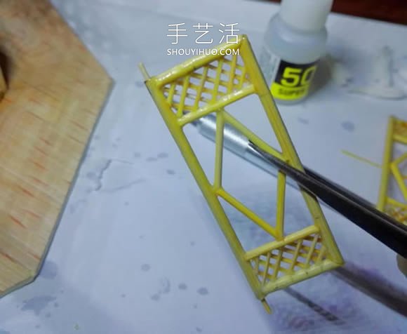 一次性筷子做古代塔的制作方法教程 -  itrip.net.cn
