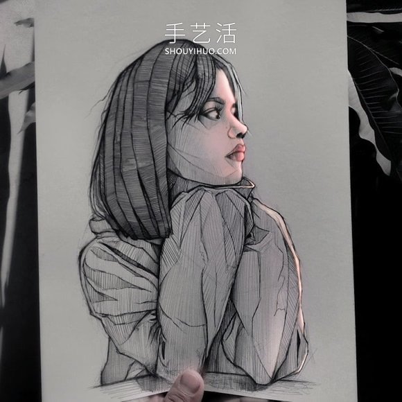 看起來像被熒光燈照亮的創(chuàng)意鉛筆畫DIY -  itrip.net.cn