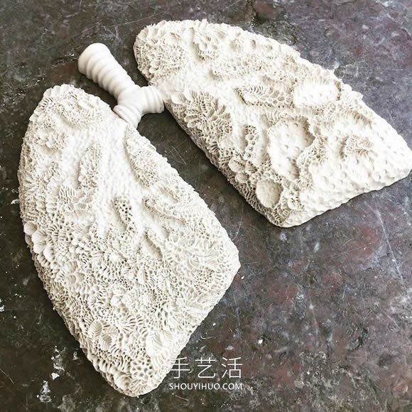 模仿水生生物的紋理 手工創(chuàng)作驚人陶瓷雕塑 -  itrip.net.cn