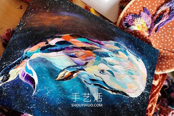 捕捉動(dòng)物的活力！富有表現(xiàn)力的調(diào)色板刀繪畫(huà) -  itrip.net.cn
